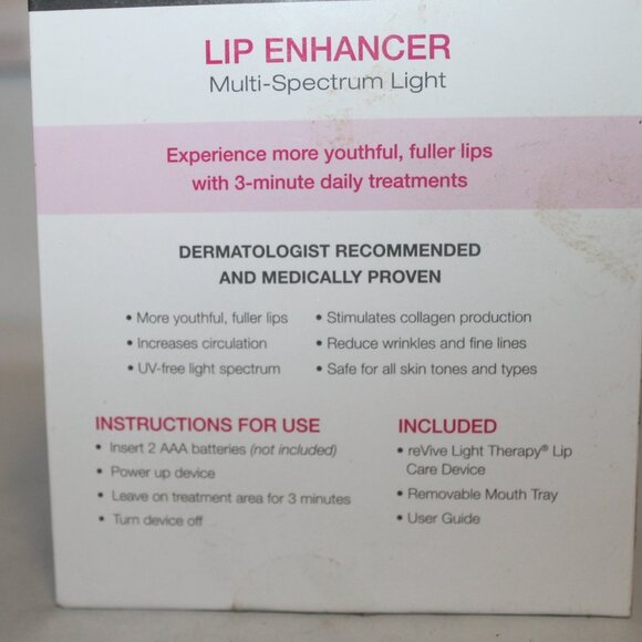 New $125 Revive Lip Care Enhancer Device For Fuller Plumper Lips Less Wrinkles - Picture 6 of 10